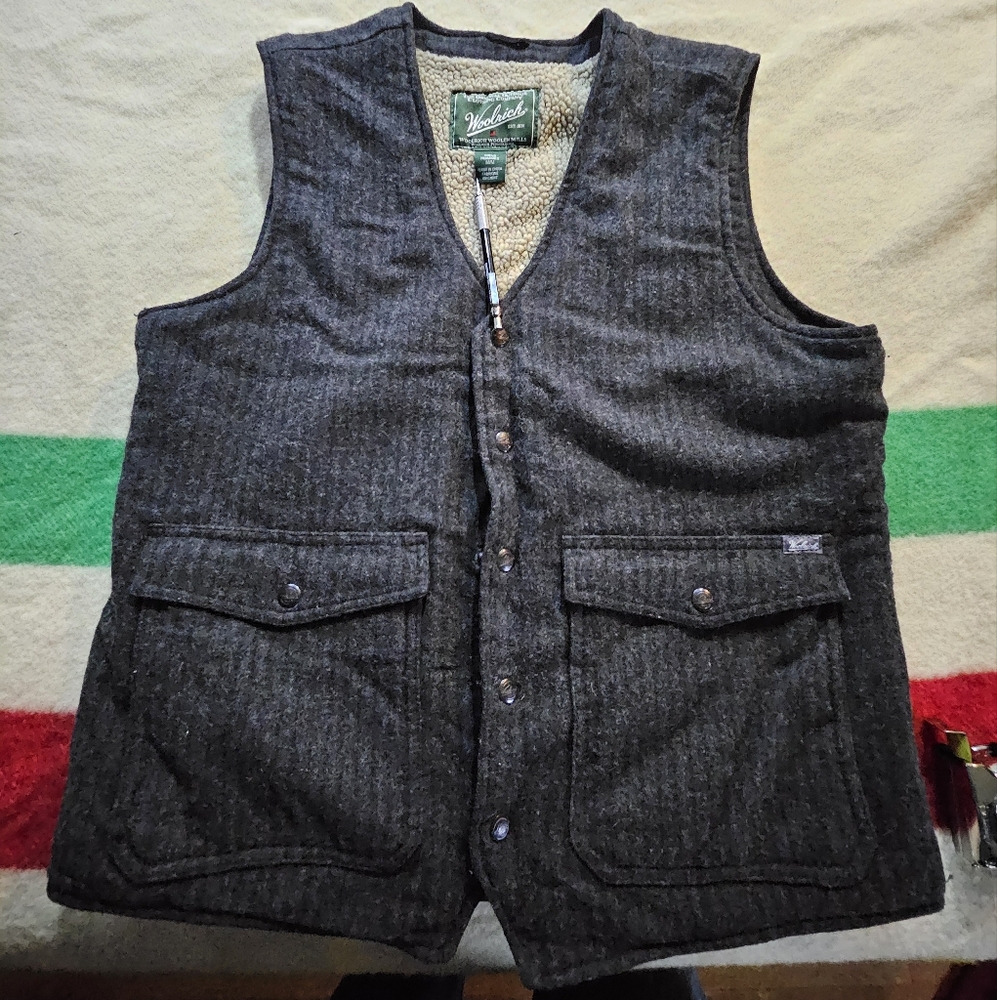 Woolrich Vest with Fleece Lining - Large - Warm - Stylish